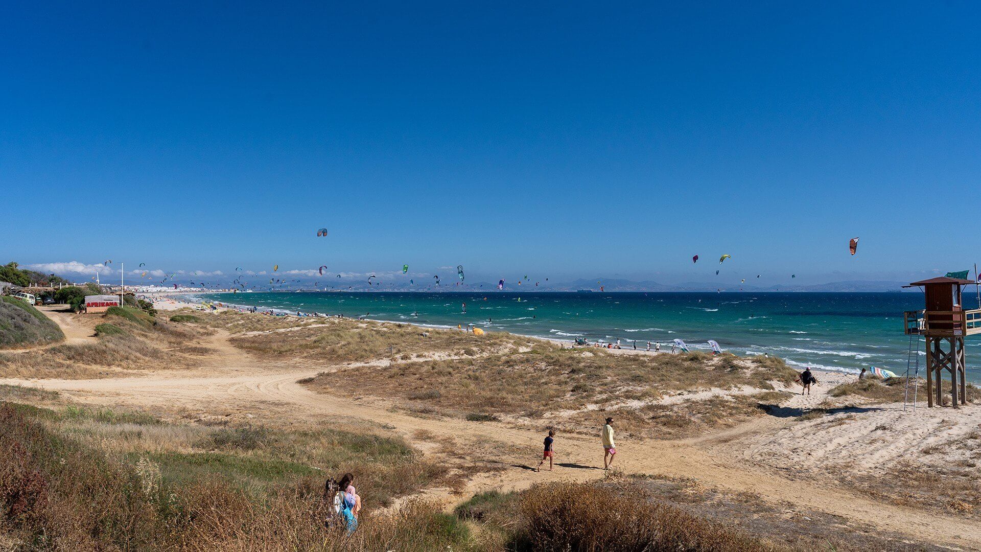 Kitesurfing w Tarifie-plaża