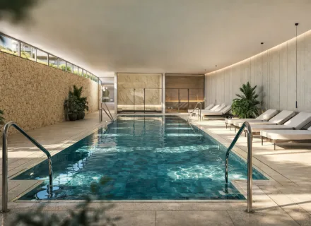 Luxury indoor pool and spa area in residential complex – apartments for sale Benahavis