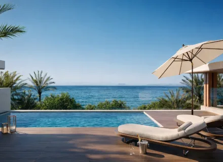 Infinity pool terrace at Sierra Blanca by the Sea offering panoramic sea views and an exclusive relaxation area